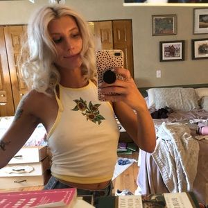 Aerie Sunflower Halter Top